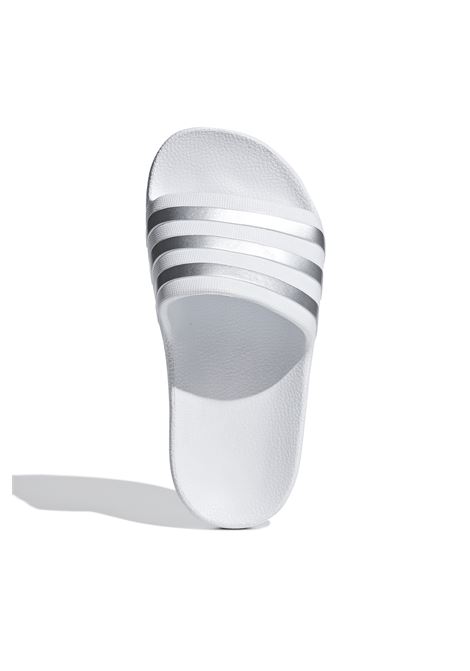 Ciabatte Adidas Adilette Aqua Bianco Argento Unisex ADIDAS CORE | Ciabatte | F35555-